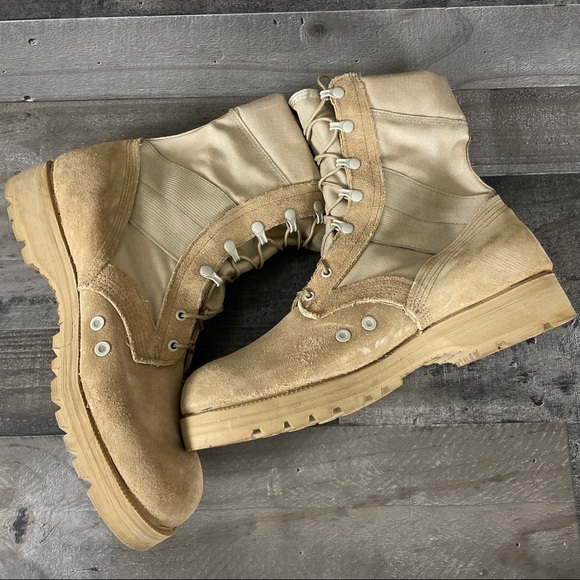 Altama Desert Tan Military Combat Boots Vibram Boots PJ 07-07 5200 - Picture 6 of 11